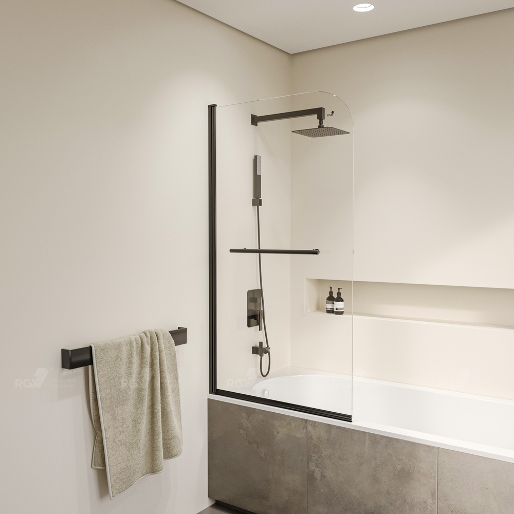 Шторка на ванну RGW SC-114B 80х140