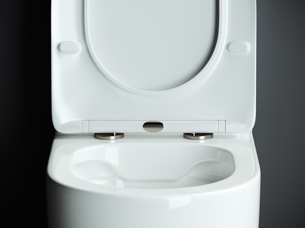 Унитаз-компакт Ceramica Nova Mia CN1801 с микролифтом, безободковый