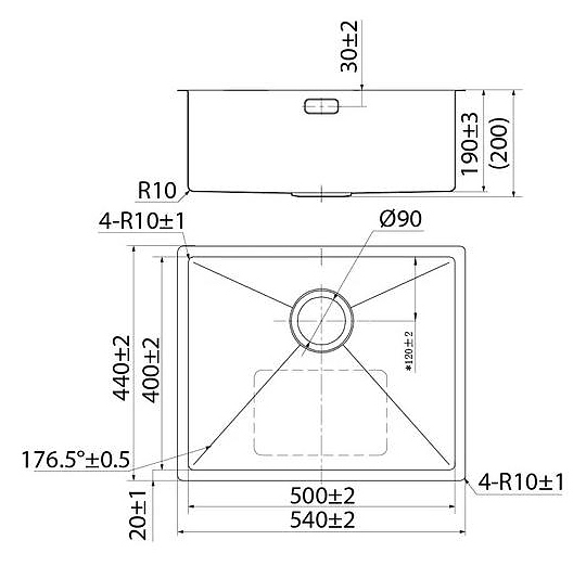 Мойка встраиваемая Iddis Edifice EDI54S0i77