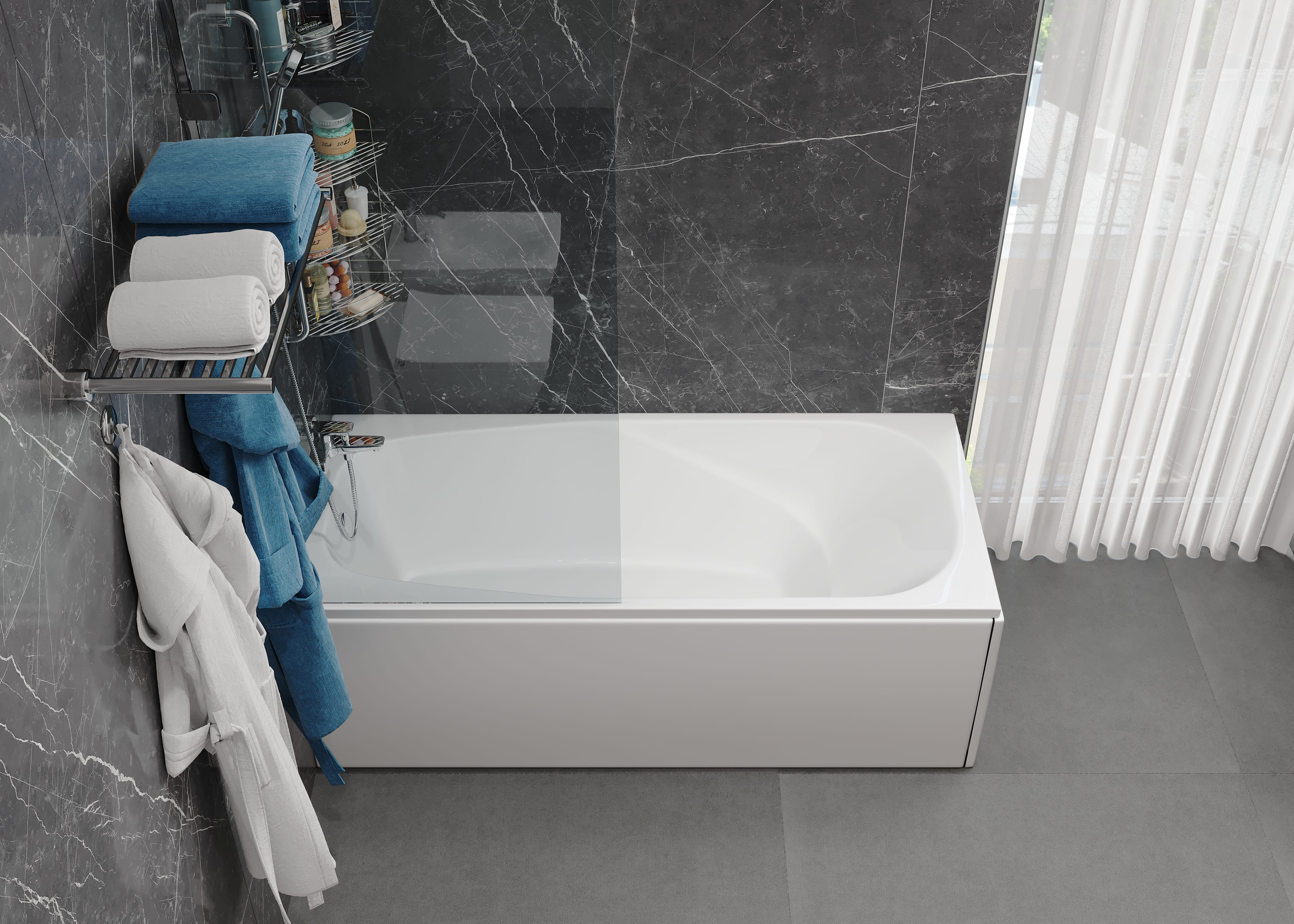 Акриловая ванна VAGNERPLAST Aronia VPBA170ARN2X-04 170х75