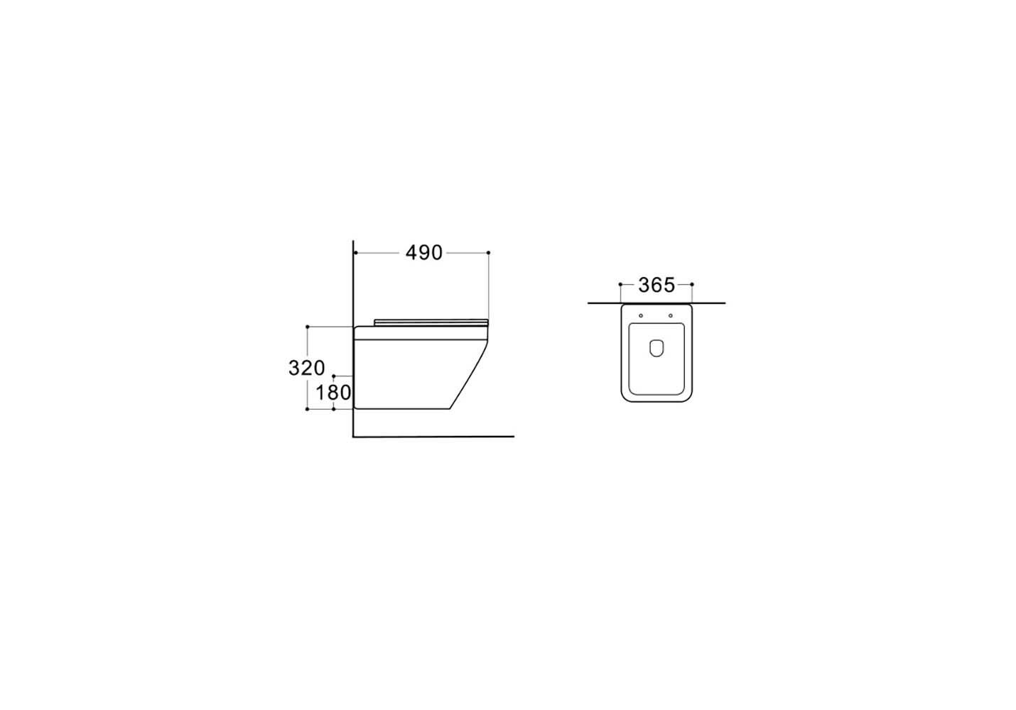 Унитаз подвесной безободковый Aquatek Лира AQ1155-00 с сиденьем Soft Close