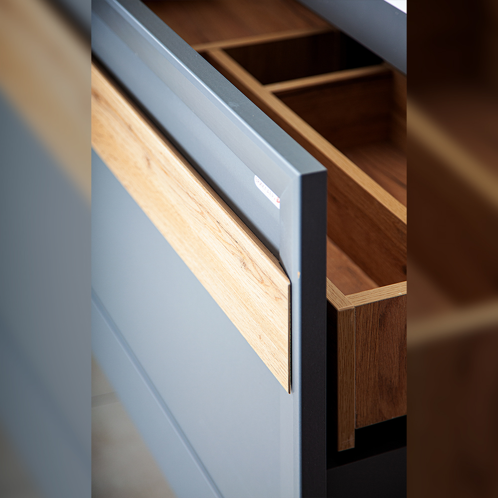 Тумба с раковиной Бриклаер Берлин 70 оникс серый