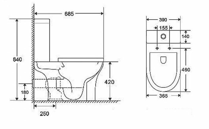 Унитаз напольный ALPEN Nature Tornado ALP2440206
