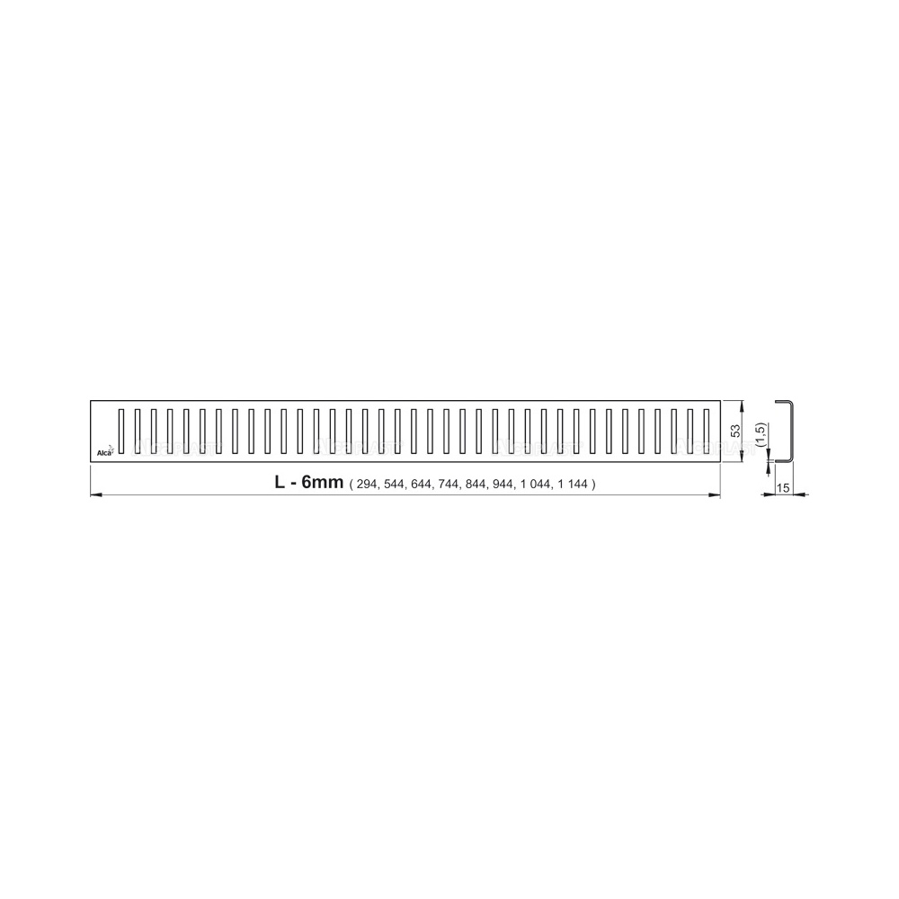 Водоотводящий желоб Flexible Low ALCAPLAST APZ104-950