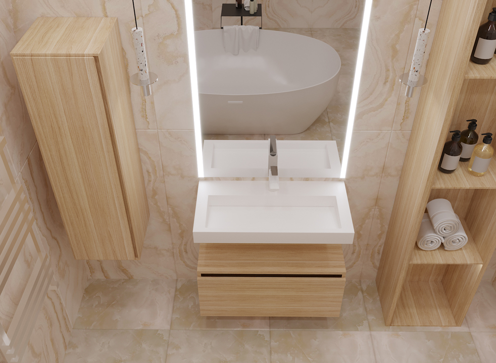 Столешница моноблок Armadi Art FLAT 80см 859-080