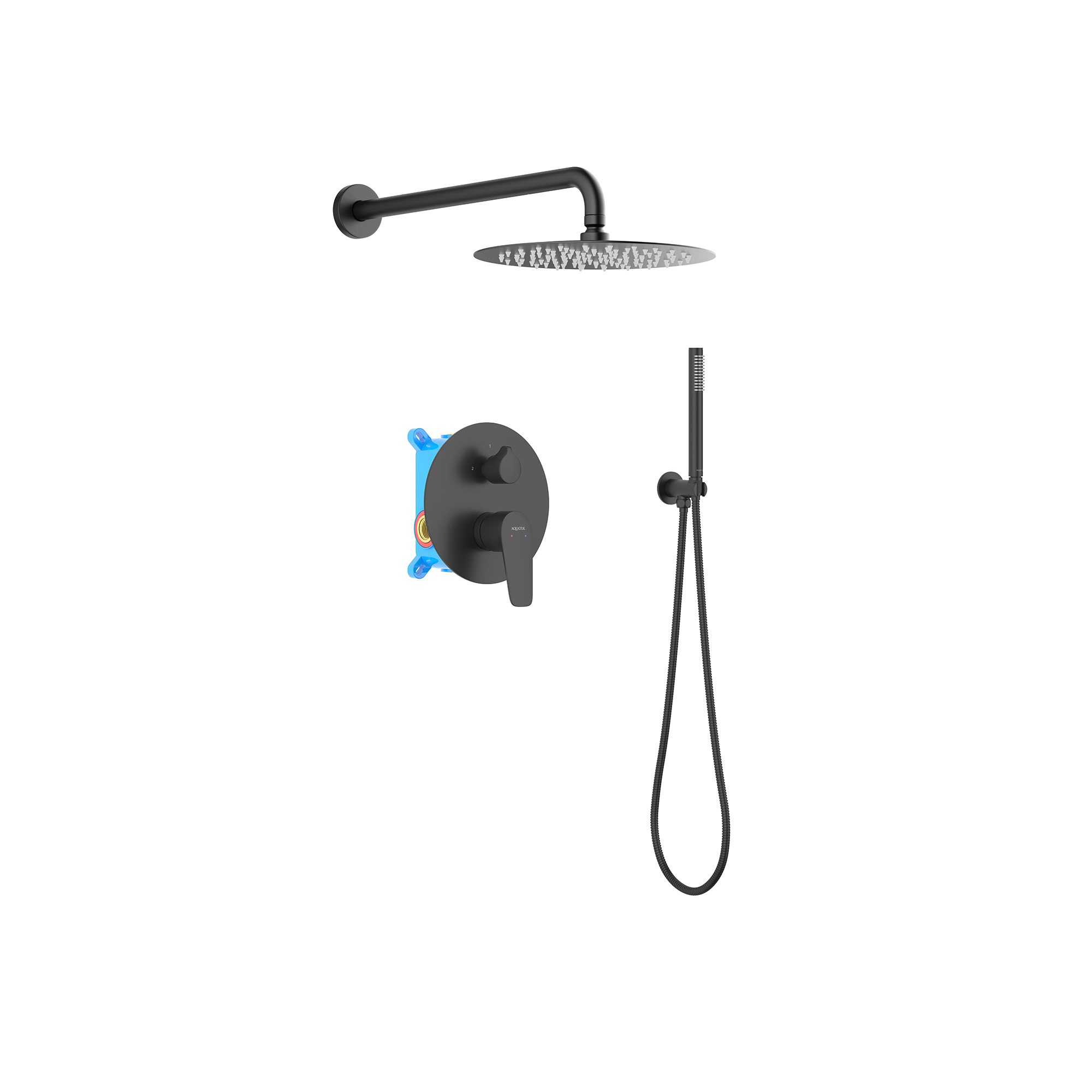 Set 3 в 1 душевой комплект Aquatek Бетта AQ1172MB