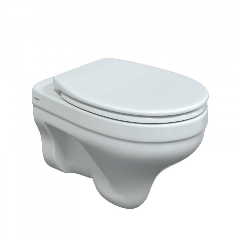 Унитаз подвесной Berges ALBIT S Rimless 082146 безободковый, белый