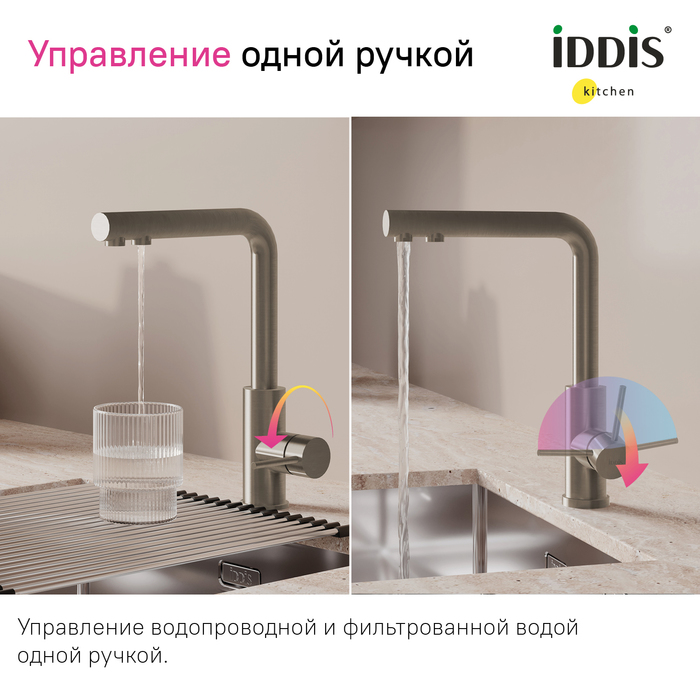 Смеситель для кухни Iddis Rule RULSTLFi05