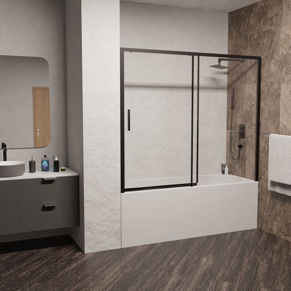 Шторка на ванну RGW SC-45B 180х150