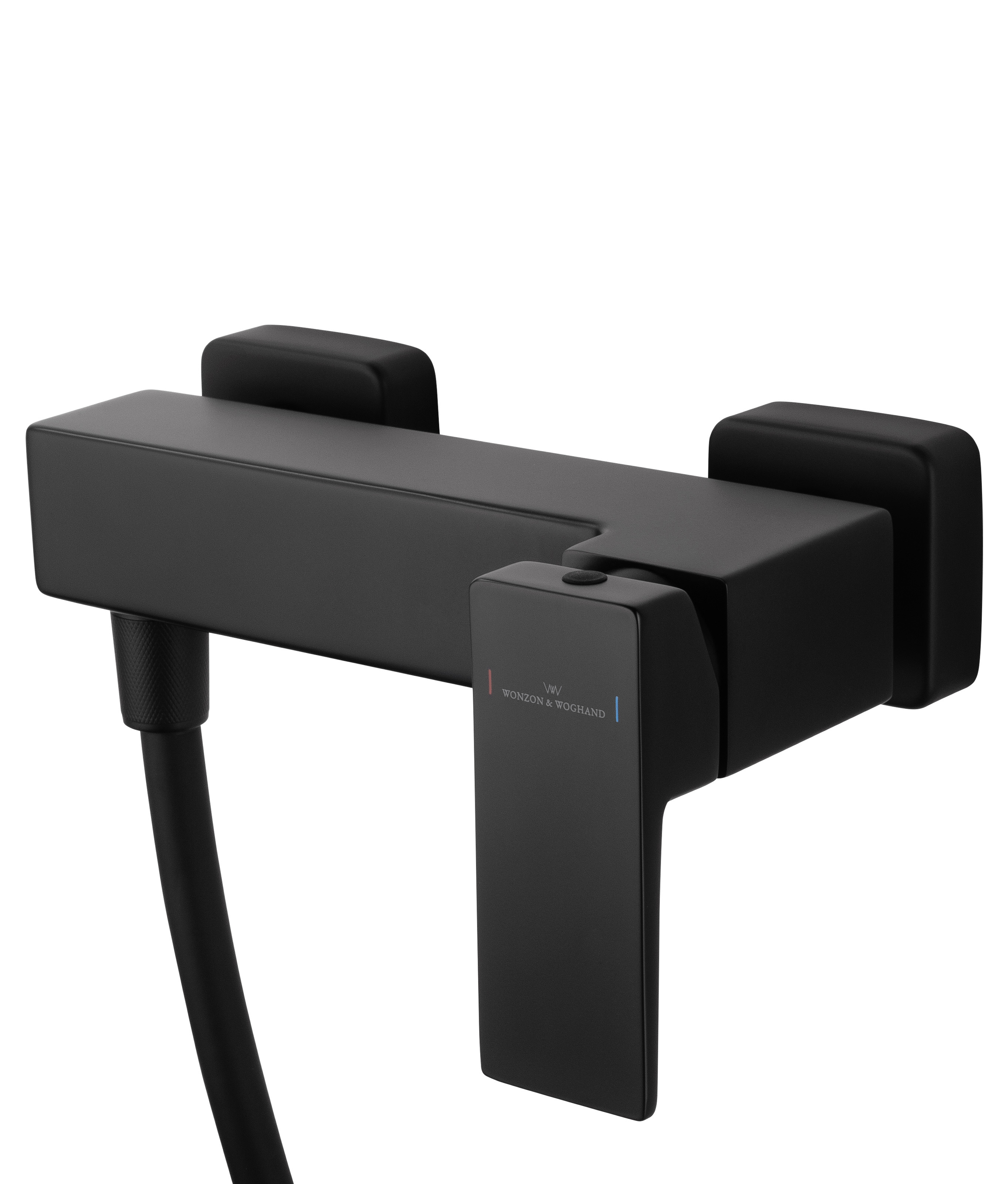 Смеситель для душа WONZON & WOGHAND CUBE 2.0, Черный матовый WW-88048068-MB