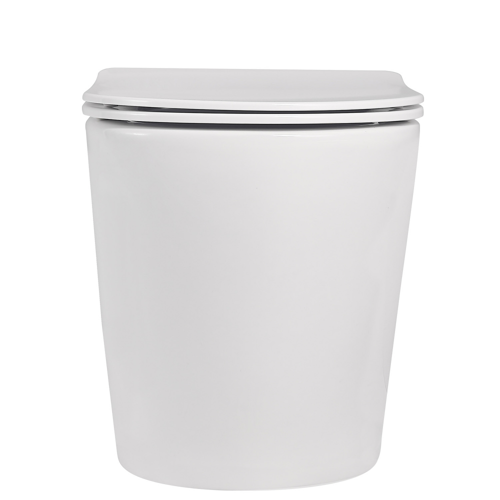 Унитаз Abber Bequem AC1113 приставной белый, безободковый