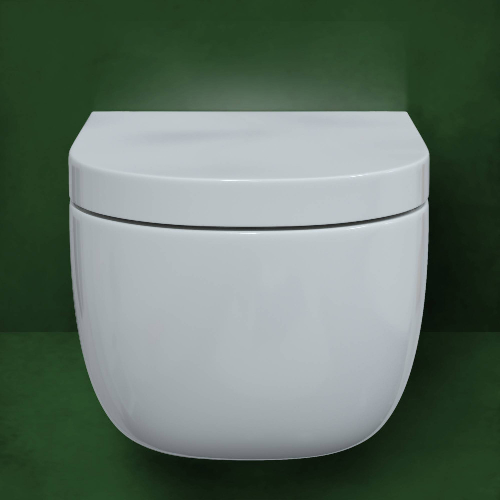 Унитаз подвесной Berges EGO XL Rimless 082124 безободковый, белый