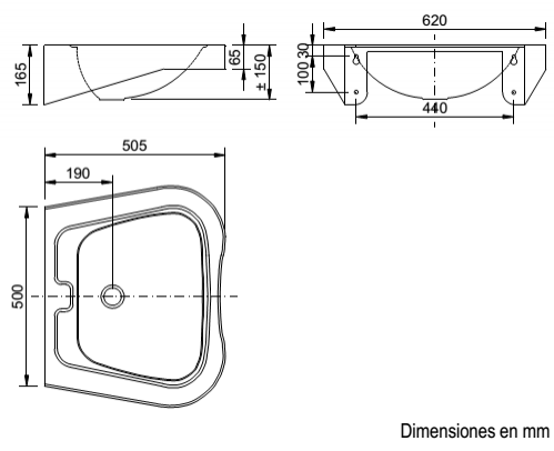 Раковина антивандальная Nofer 13024.2.S матовый