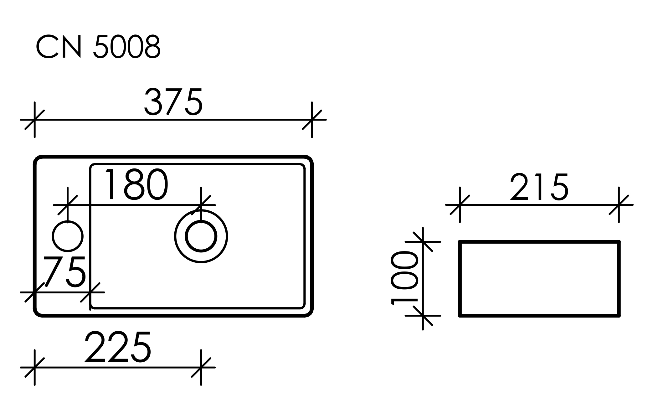 Рукомойник Ceramica Nova Element CN5008 L