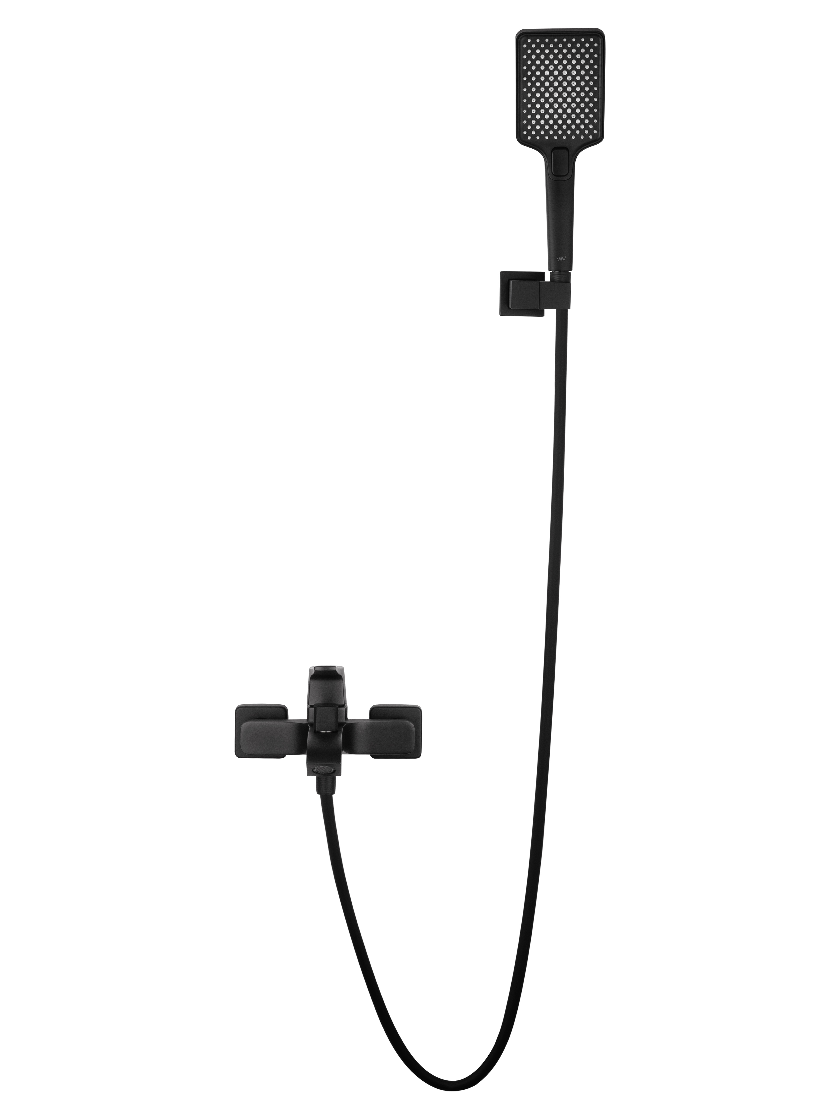 Смеситель для ванны с душем WONZON & WOGHAND FLEX, Черный матовый WW-88037072-MB