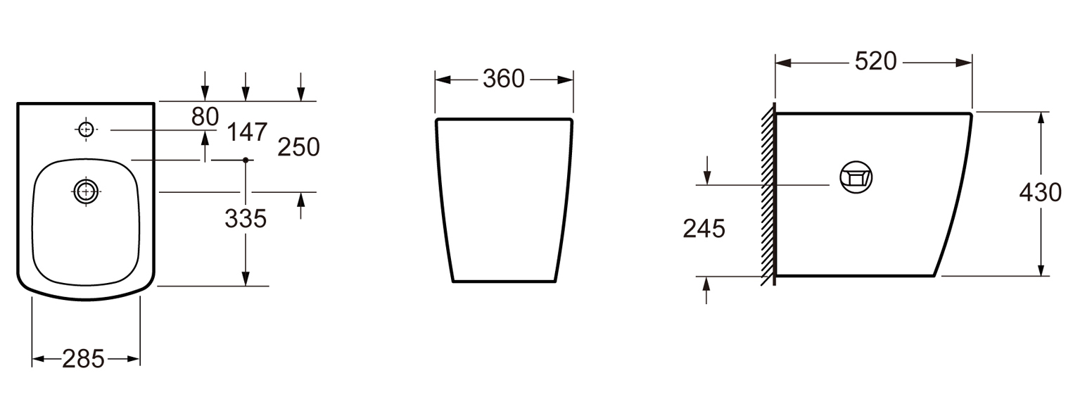 Напольное биде Lavinia Boho Aveo 33060040