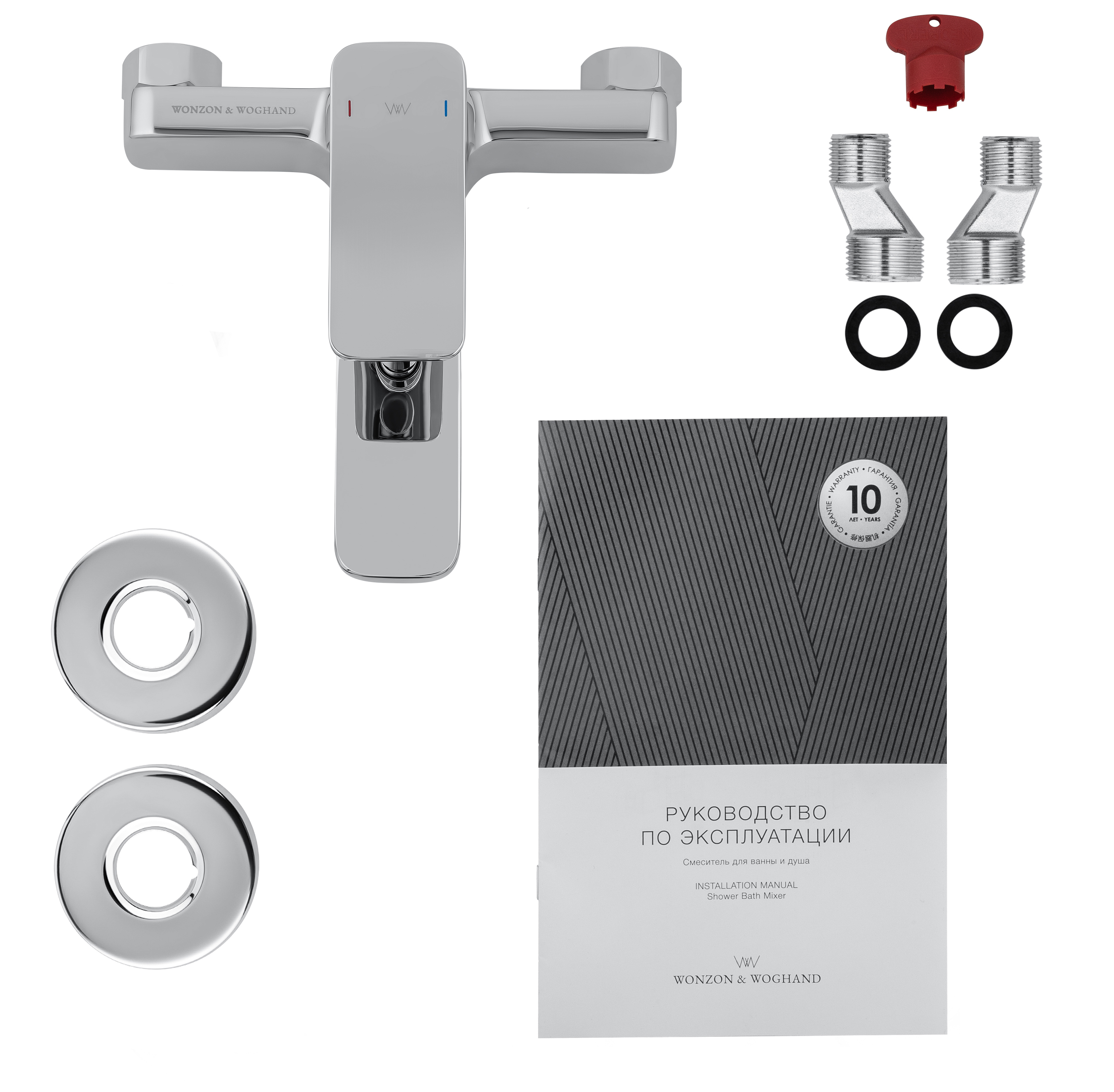 Смеситель для ванны WONZON & WOGHAND ARNIE, Хром WW-693101-CR