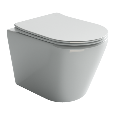 Унитаз подвесной Ceramica Nova Highlight CN1804 с микролифтом, безободковый