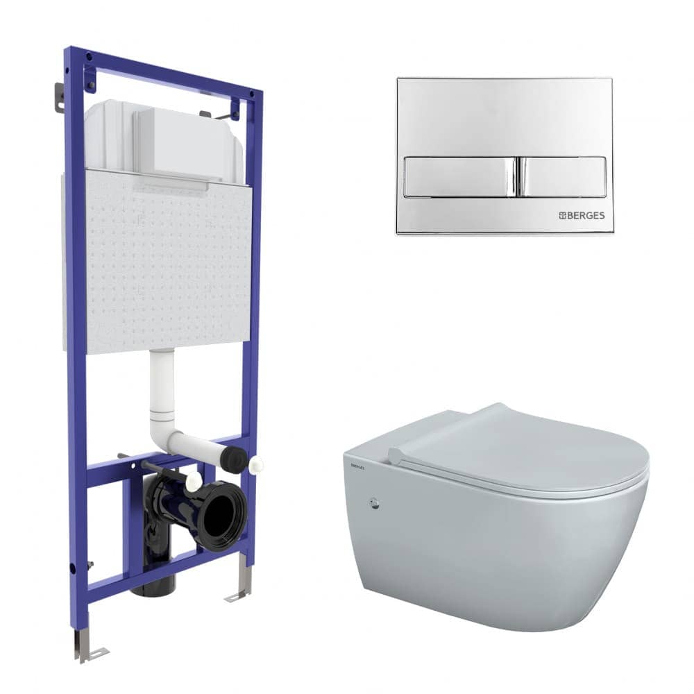 Система инсталляции с унитазом Berges Novum525 Mascon L3 043216