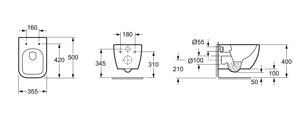 Подвесной унитаз Lavinia Boho One Rimless 3302004R