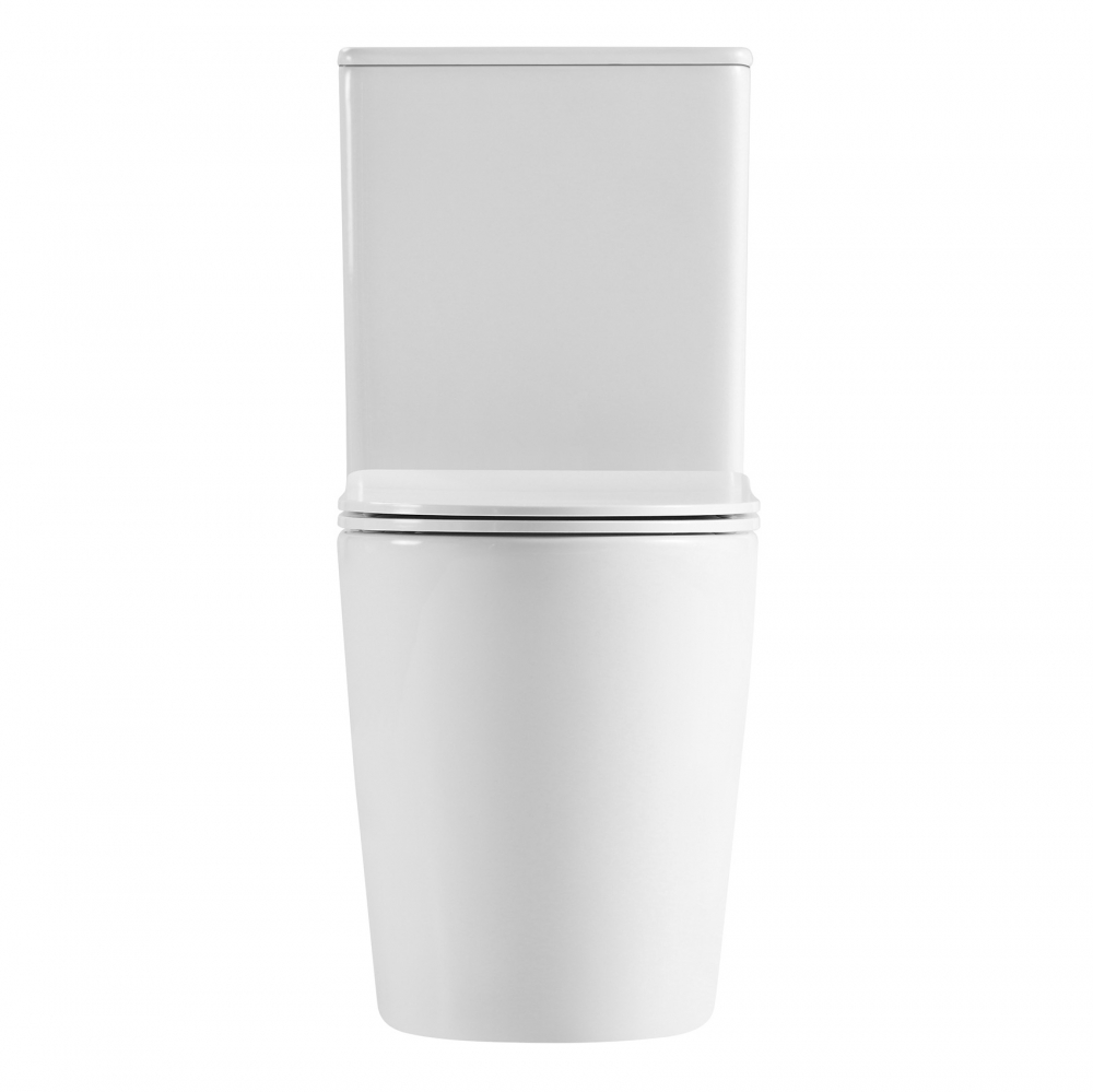 Унитаз Abber Bequem AC1112TMW компакт белый матовый, безободковый, смыв торнадо