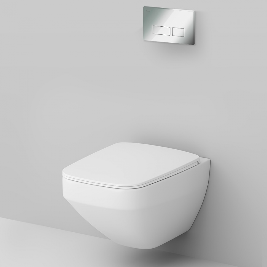 Инсталляция с подвесным унитазом AM.PM Inspire 2.0 FlashClean, с сиденьем микролифт и клавишей