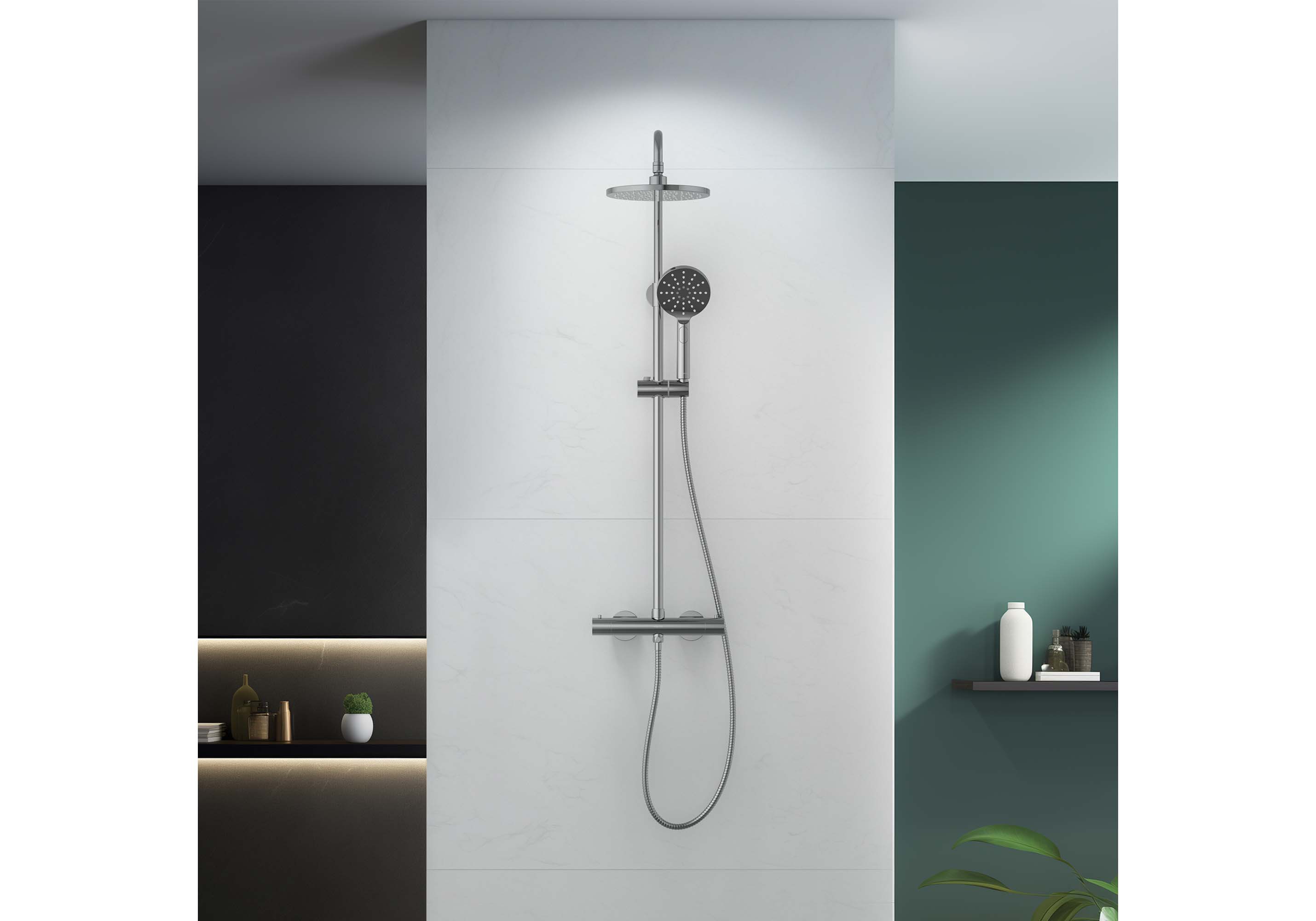 Термостатическая душевая система Aquatek Европа AQ2343CR