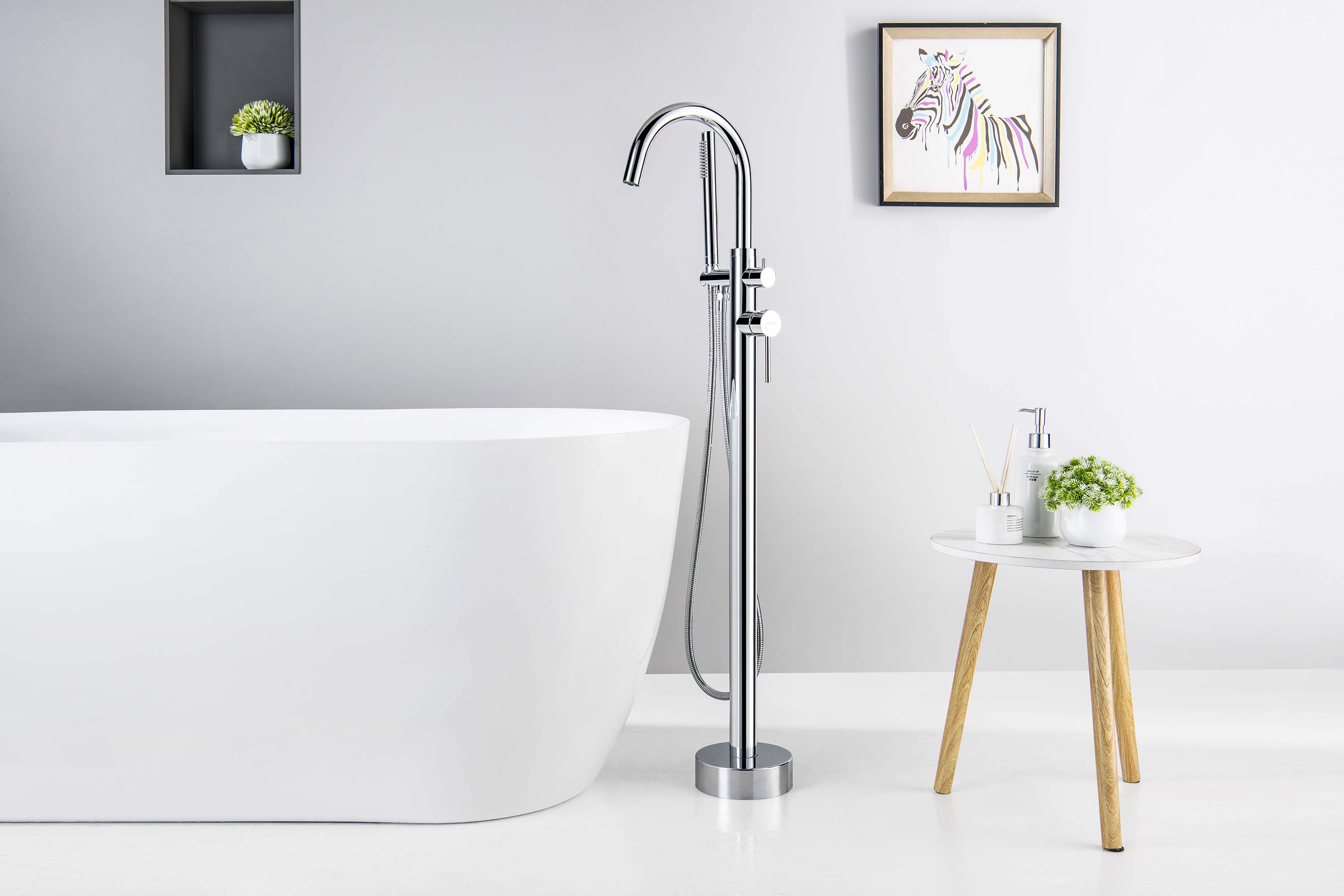 Смеситель Aquatek Европа AQ1345CR для ванны напольный