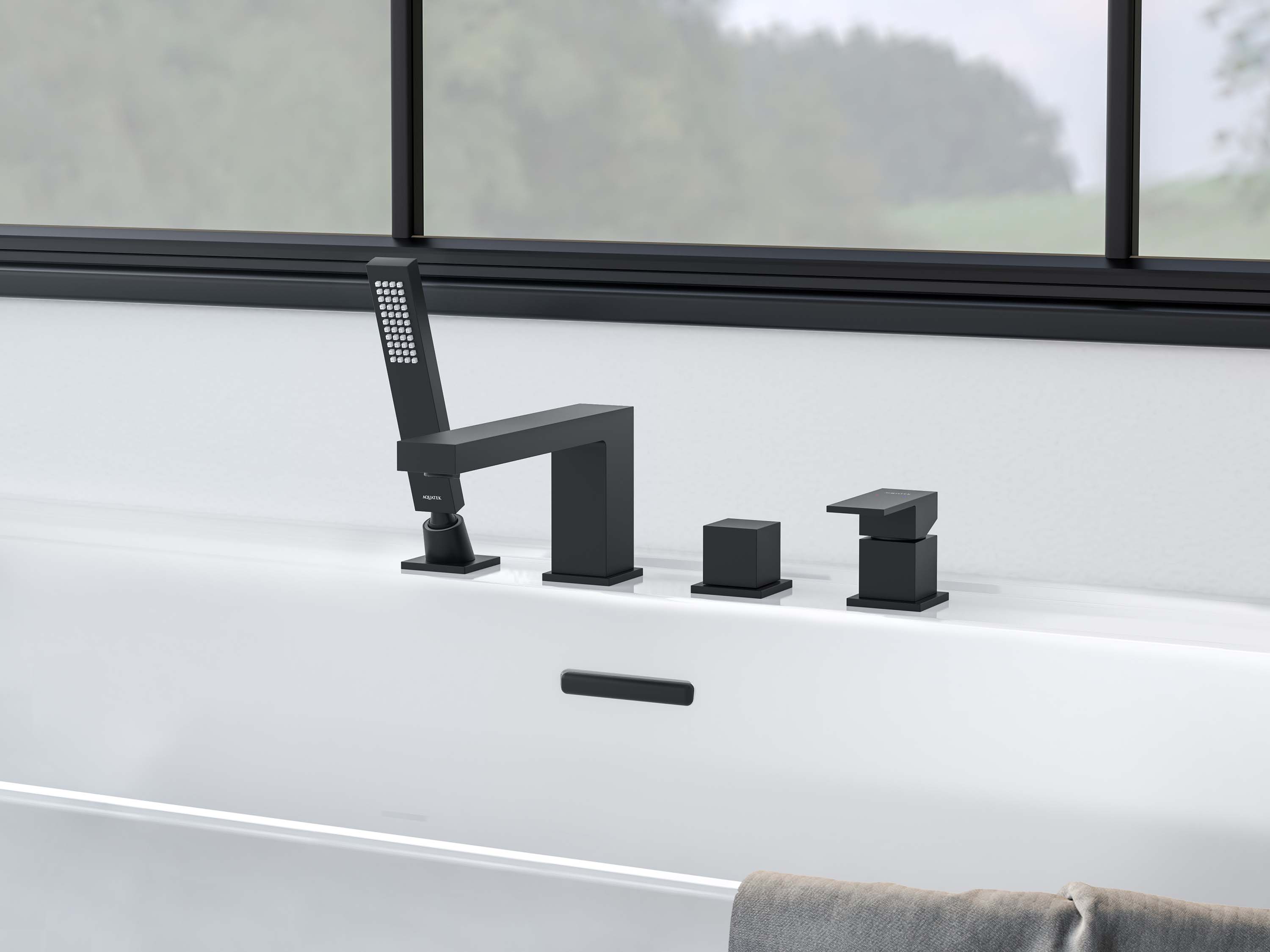 Смеситель Aquatek Либра AQ1648MB на борт ванны