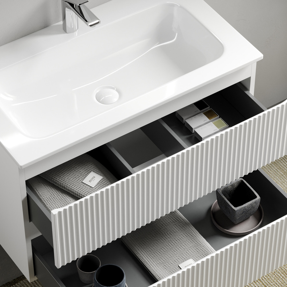 Тумба под раковину Sancos Snob R 80 см, Bianco