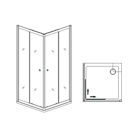Душевой уголок RGW Dolphin TN-206-J 90х90