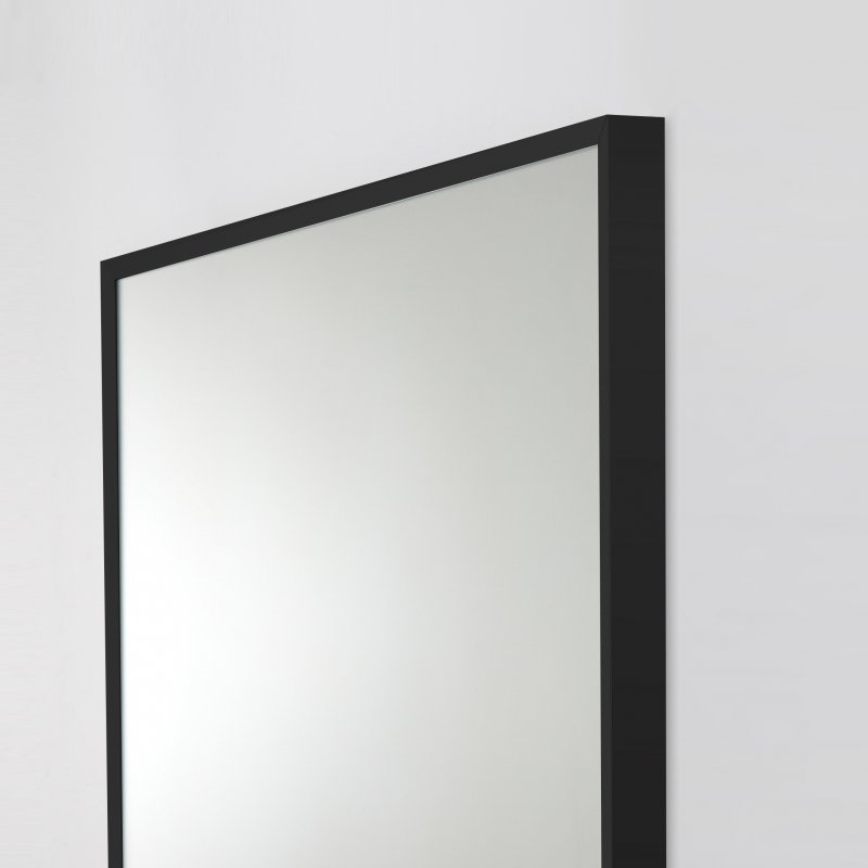 Зеркало в алюминиевой раме BelBagno 80х100 Nero