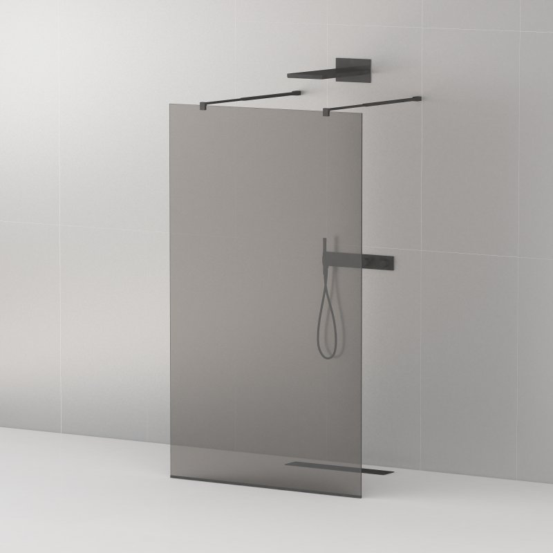 Душевая перегородка Cezares LIBERTA-L-2-120-GR-NERO