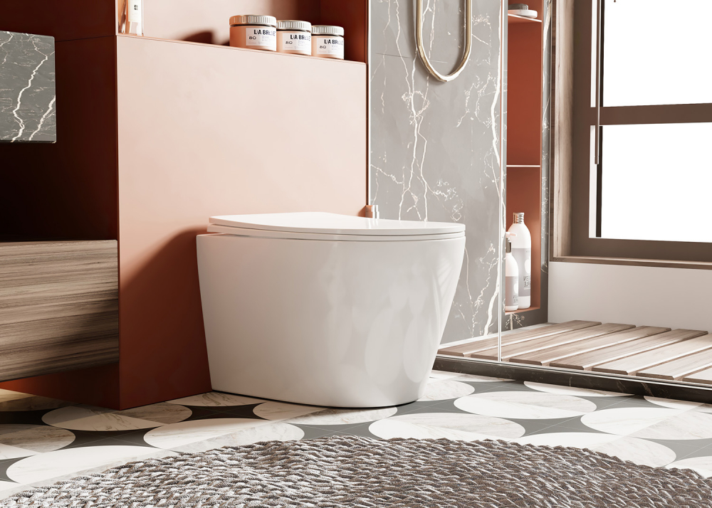 Унитаз Abber Bequem AC1113 приставной белый, безободковый