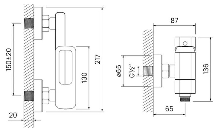 Смеситель для ванны Iddis Slide SLISB00i02WA