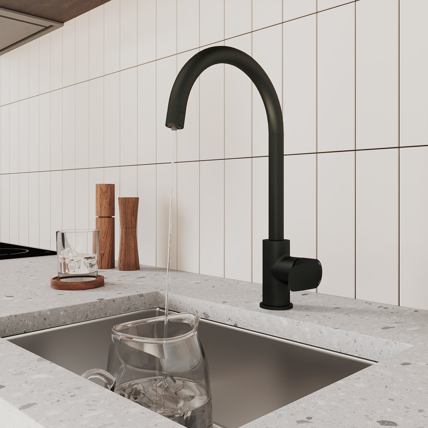 Смеситель для кухни Milardo RORBLFJM05