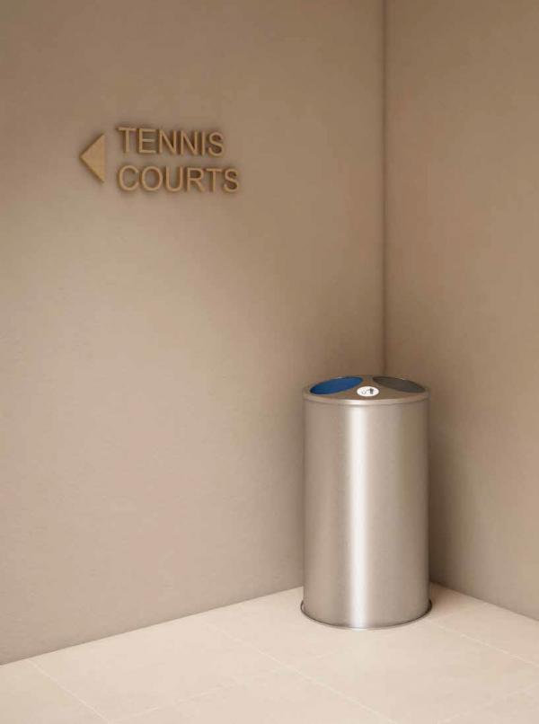 Контейнер для мусора на 150 литров с крышкой для сортировки отходов Nofer 14073.S