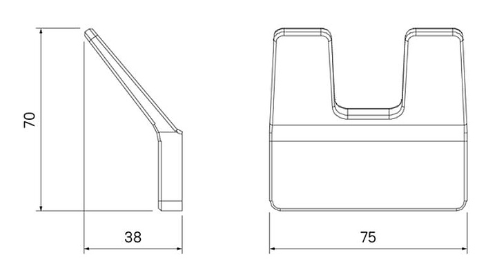 Крючок двойной IDDIS Slide SLISC20i41