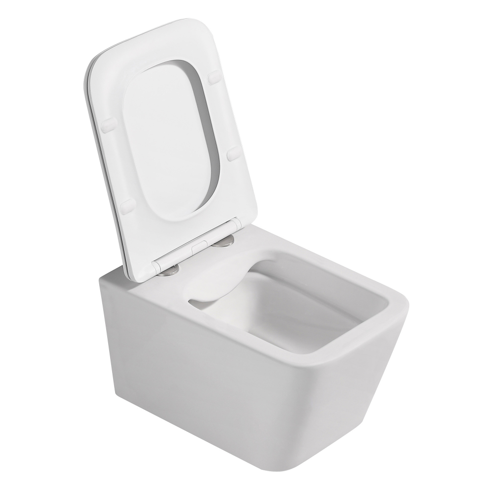 Унитаз Abber Rechteck AC1201MW подвесной белый матовый, безободковый