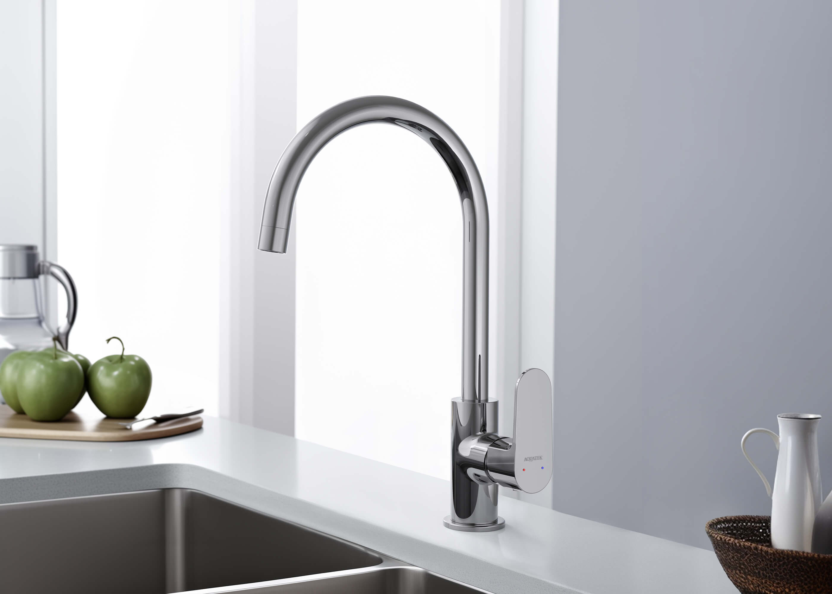 Смеситель Aquatek Оберон AQ1282CR для кухни