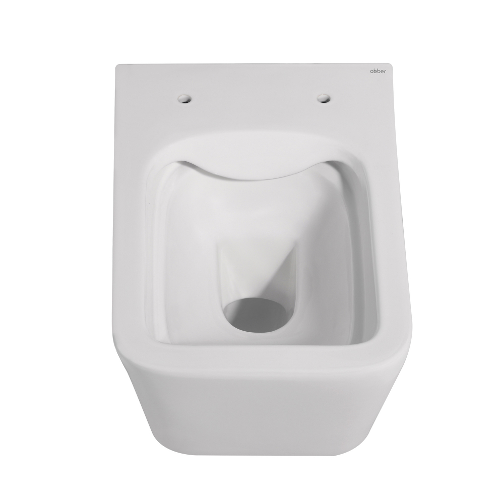 Унитаз Abber Rechteck AC1201MW подвесной белый матовый, безободковый