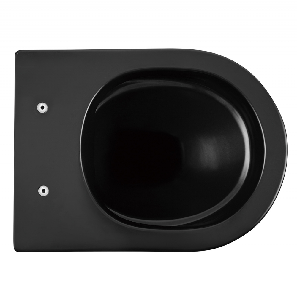 Унитаз Abber Bequem AC1103MB подвесной черный матовый, безободковый