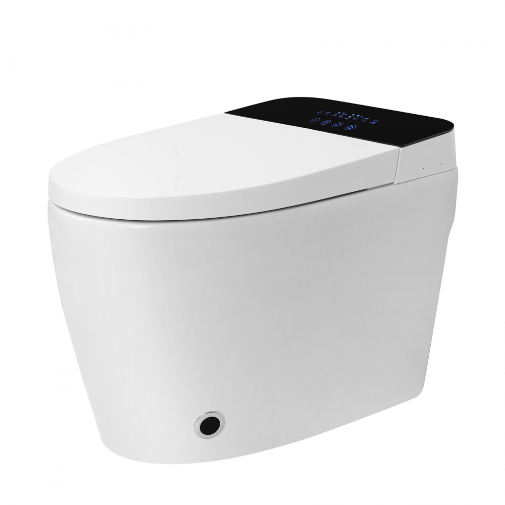 Электронный унитаз-биде Abber Bequem AC1116S приставной белый