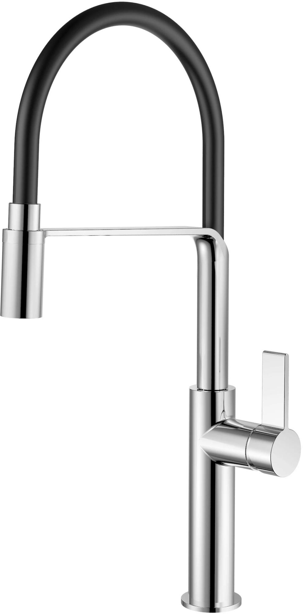 Смеситель для кухонной мойки с гибким изливом Rush MS9035-35Black