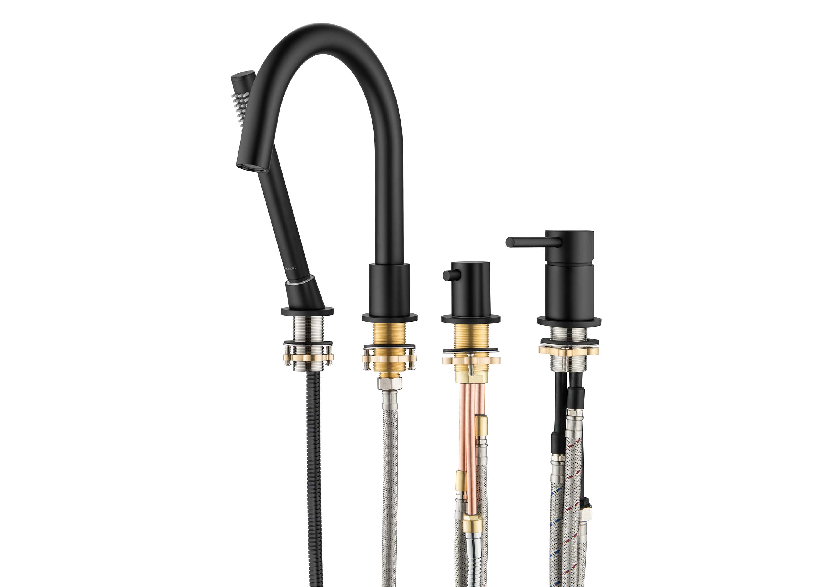 Смеситель Aquatek Европа AQ1348MB на борт ванны