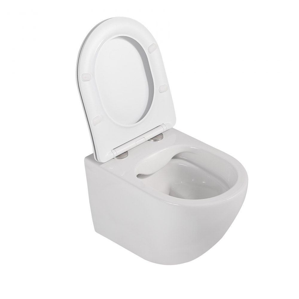 Унитаз Abber Bequem AC1100 подвесной белый, безободковый