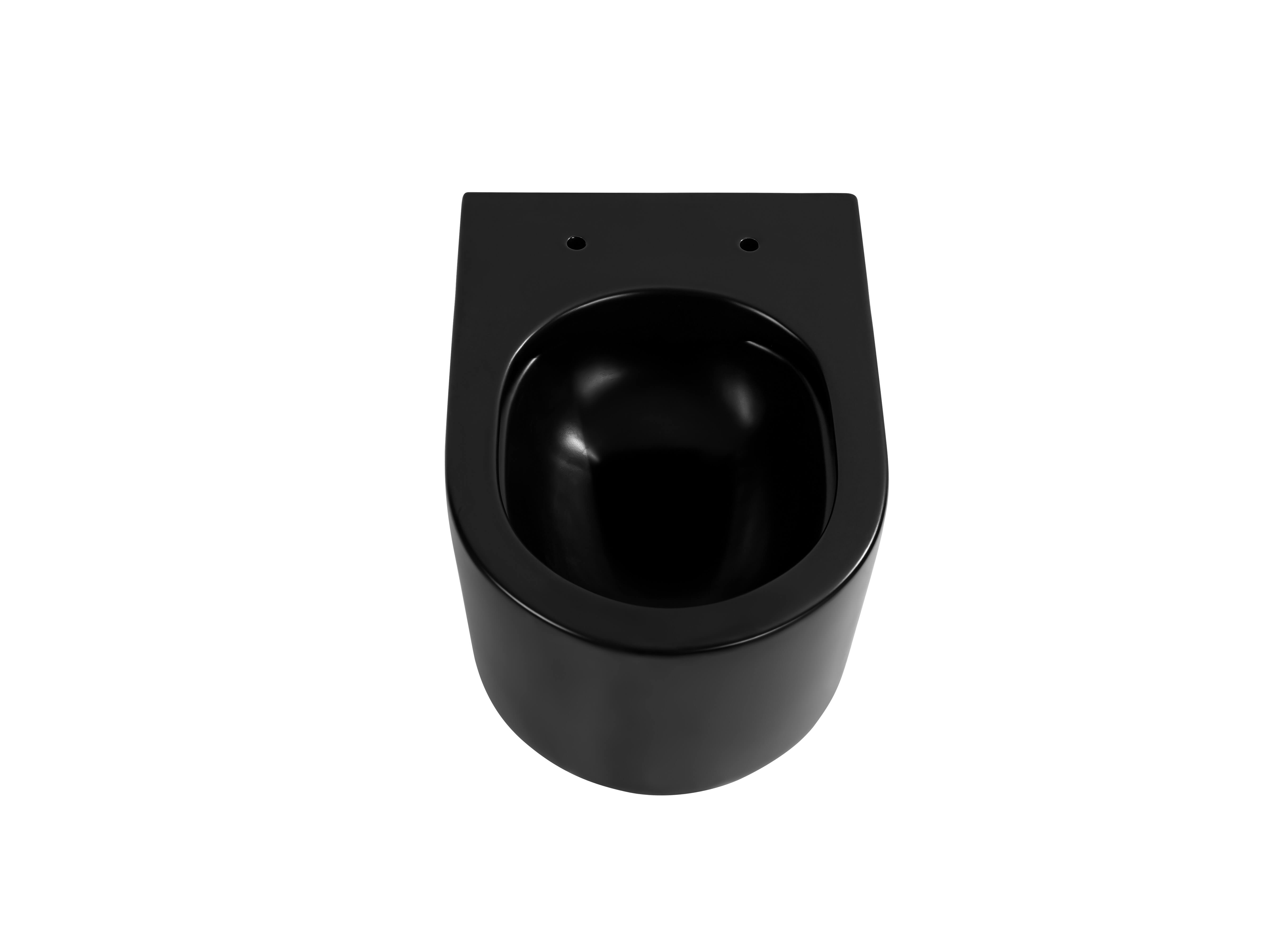 Унитаз подвесной безободковый Aquatek Мия AQ2004-MB с сиденьем Soft Close черный матовый