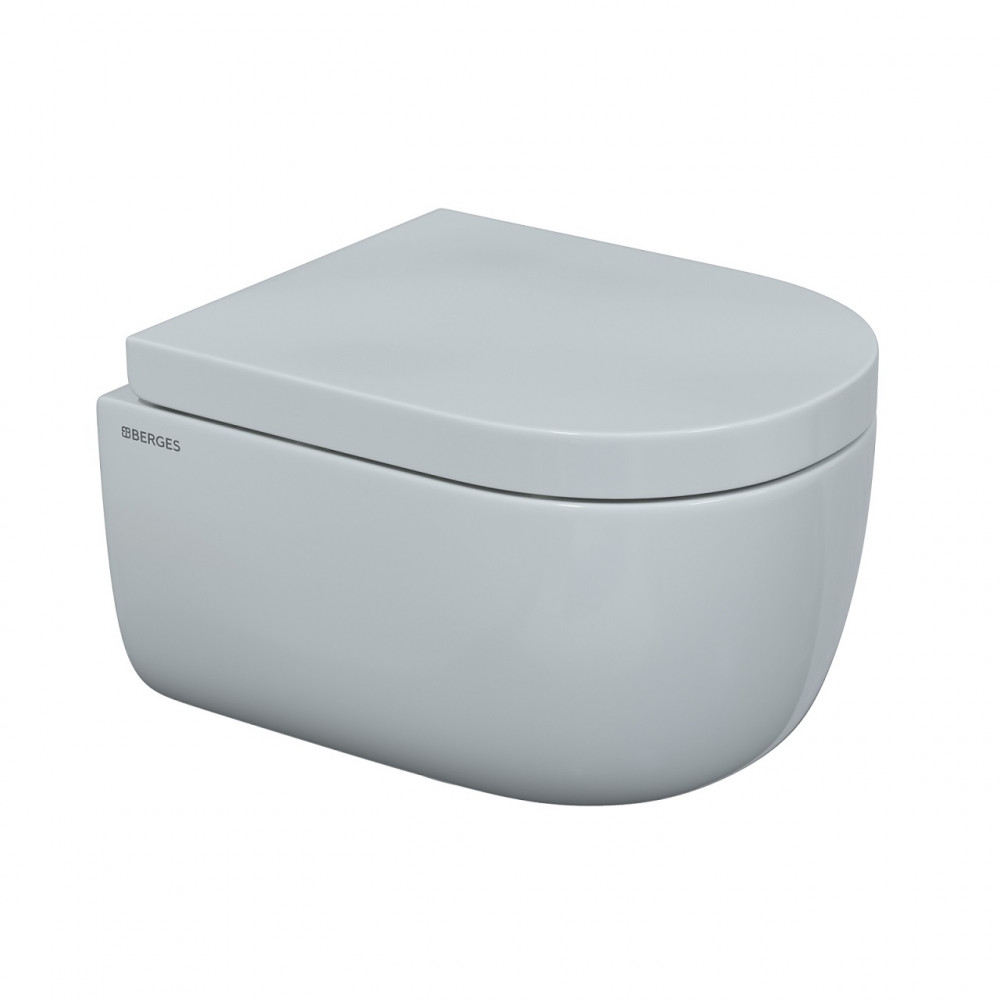 Унитаз подвесной Berges EGO Rimless 082122 безободковый, белый