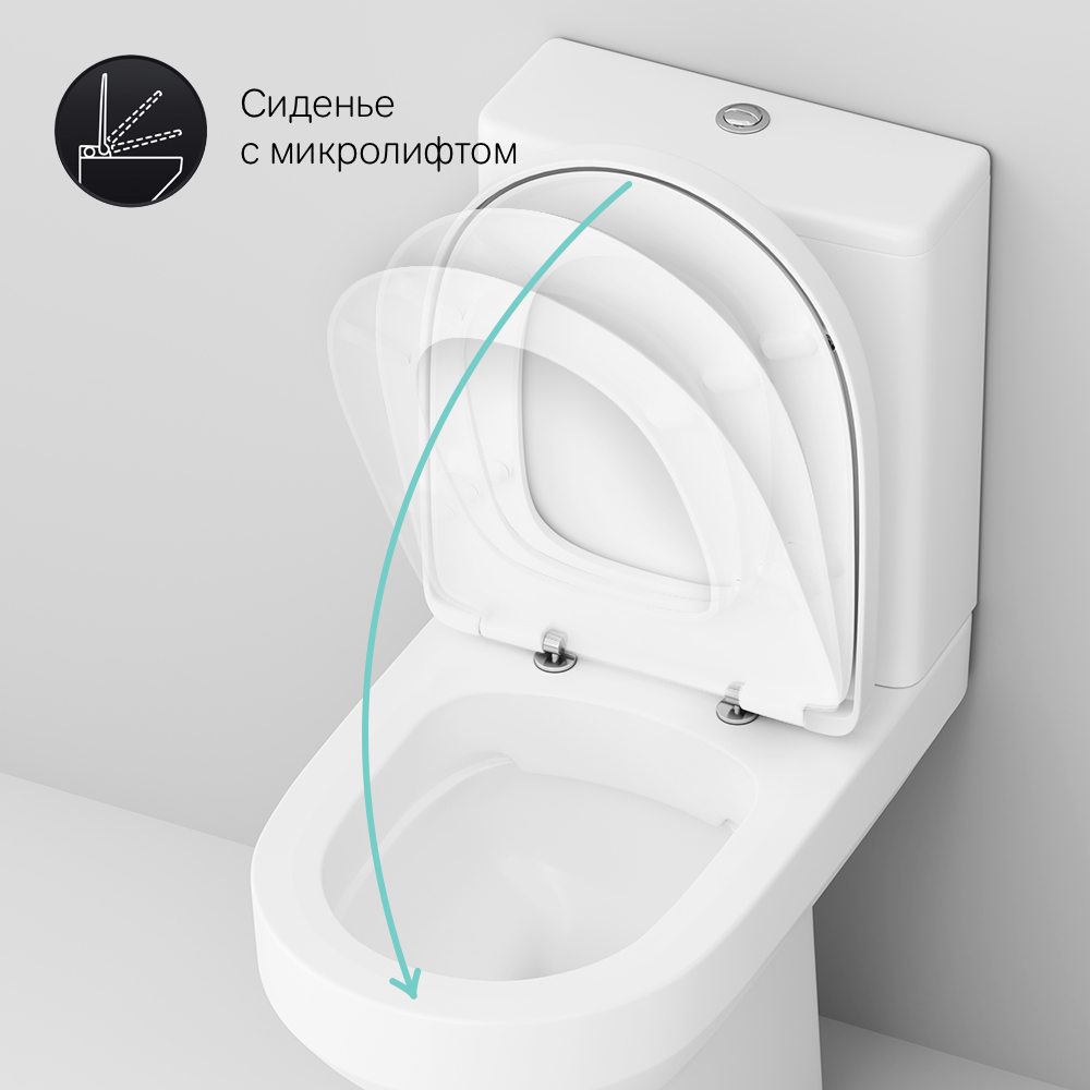 Унитаз-компакт AM.PM Spirit 2.0 с сиденьем микролифт