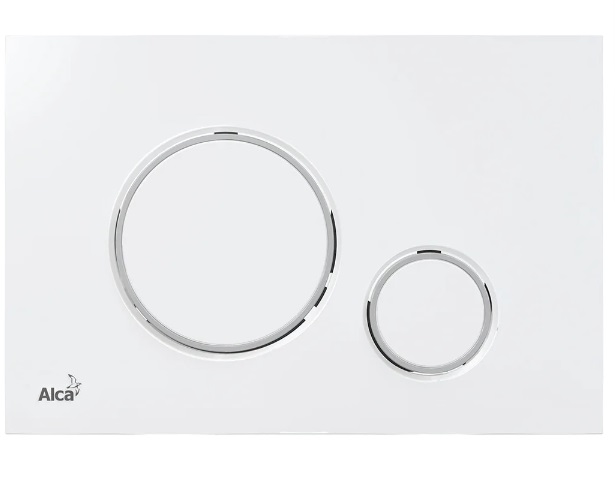 Кнопка смыва AlcaPlast THIN M770 белый / хром глянцевый
